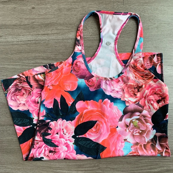 Lululemon Racerback, Secret Garden Pattern - Picture 3 of 3
